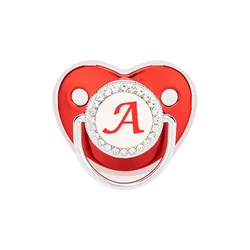 Luxury Pacifier 26 Name Initial Letters Silicone Pacifier Teether Orthodontic Dummy Pacifier Teat Infant Nipple for Babies