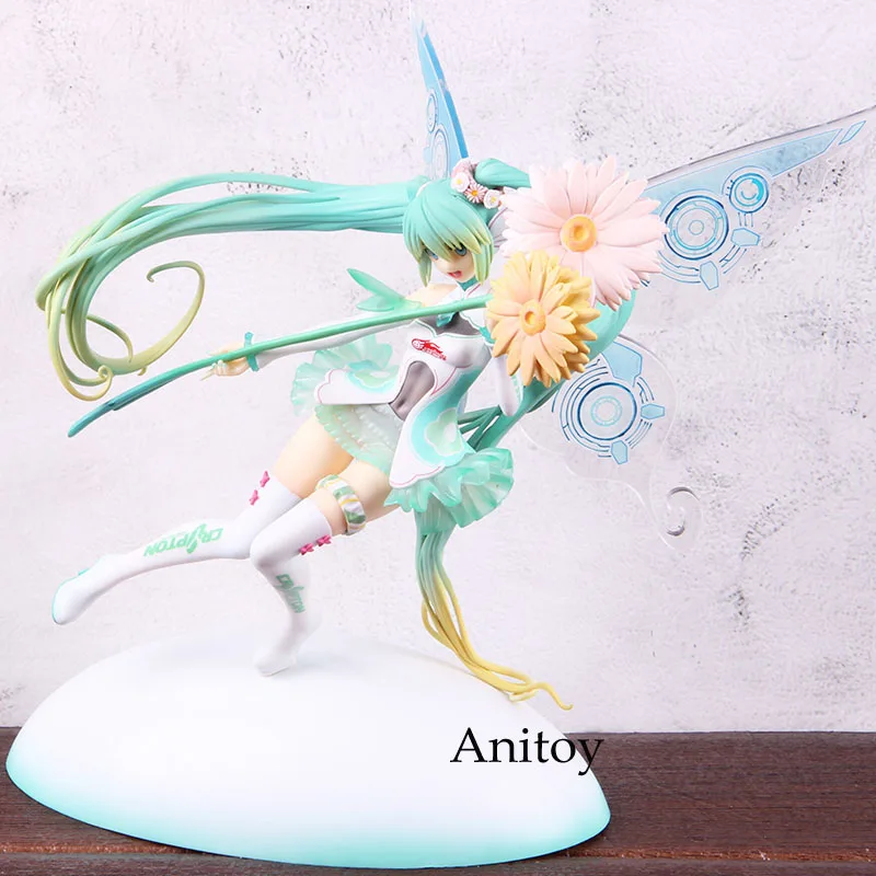 Горячие игрушки Хацунэ Мику гоночный бабочка вер. Miku фигурка из ПВХ, Коллекционная модель, игрушка