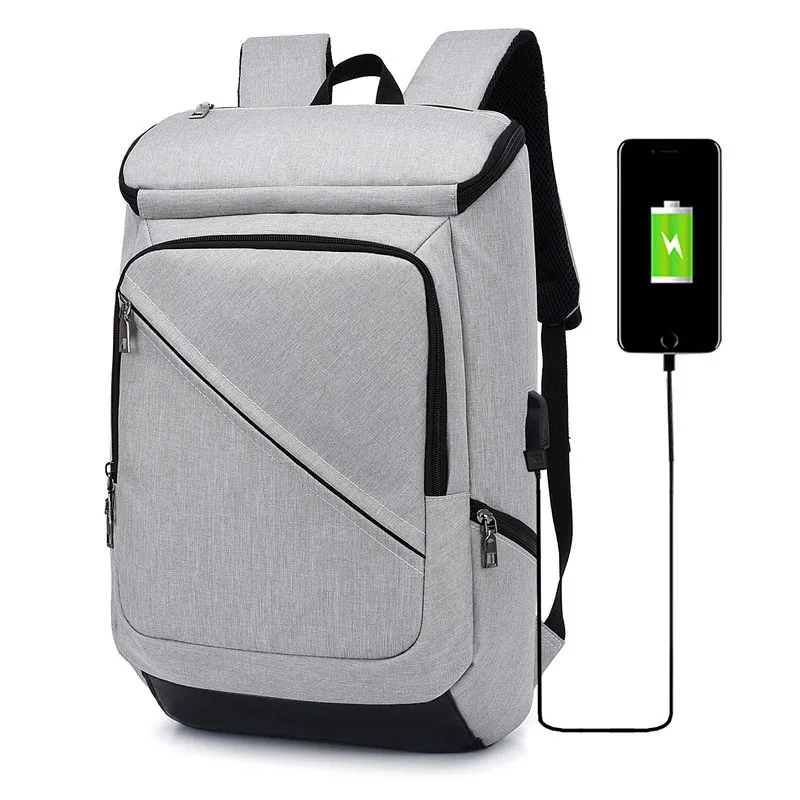 

Men's Laptop Bags Usb Charging Port Smart Portable Backpack Multi-function Leisure Simple Student School Bag
