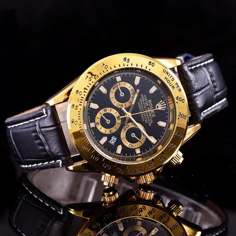 

Rolex- Men Quartz Watches Quartz Watch Stainless Steel Strap wristwatch classic business dress men watch0429