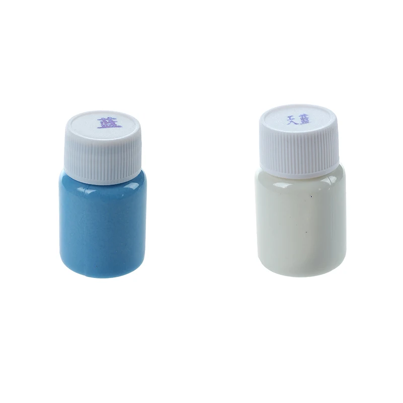 

2 Bottle 20G Glow in the Dark Acrylic Luminous Paint Bright Pigment Party Decoration DIY, 1 Bottle Sky Blue & 1 Bottle Blue
