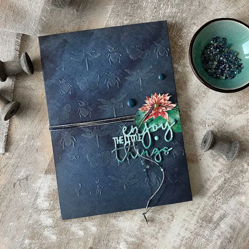 

Enjoy the Time Things Metal Cutting Dies Stencil Scrapbooking DIY Album Stamp GXMA