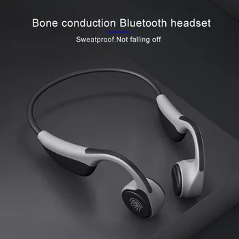 

AMTERBEST Bone Conduction Bluetooth Headsets Wireless Sports Earphones Handsfree Waterproof Headphone with Mic PK for Smartphone