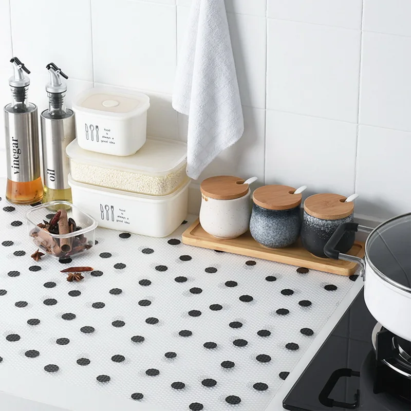 

Drawer Mat Oil-proof Moisture Kitchen Table Shelf Liner Mats Cabinets Pad Paper Non Slip Waterproof Cupboard Placemat 45*122 cm