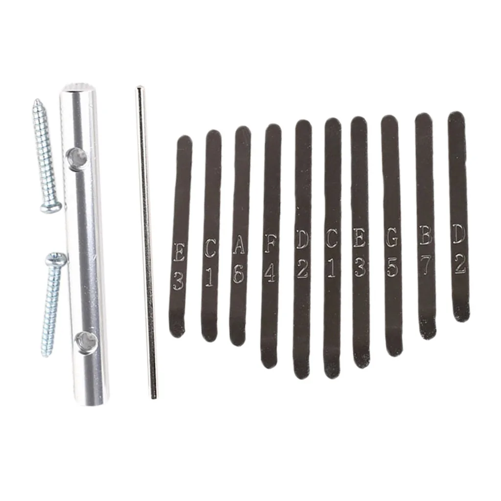 Thumb Piano Bridge Saddle 10 Keys Set Kit for Kalimba DIY Replacement Parts Percussion Instruments