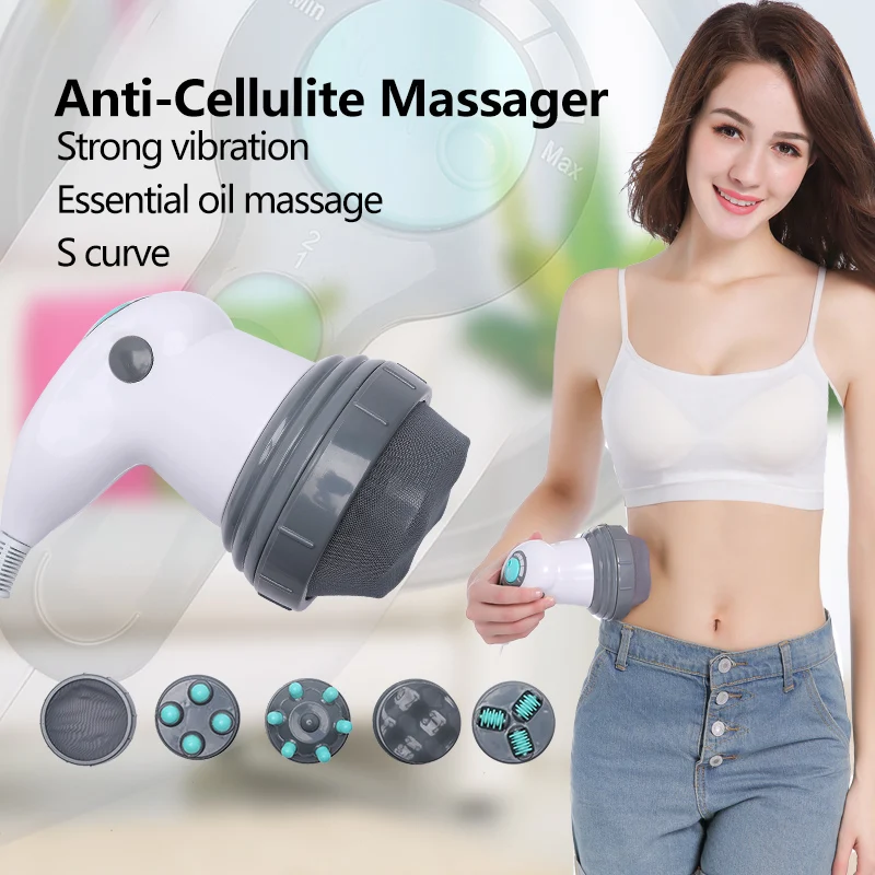 

Full Body Vibration Massager Electric Slimming Shaper Roller Massage Anti Cellulite Loss Weight Fat Burner Massageador with Box