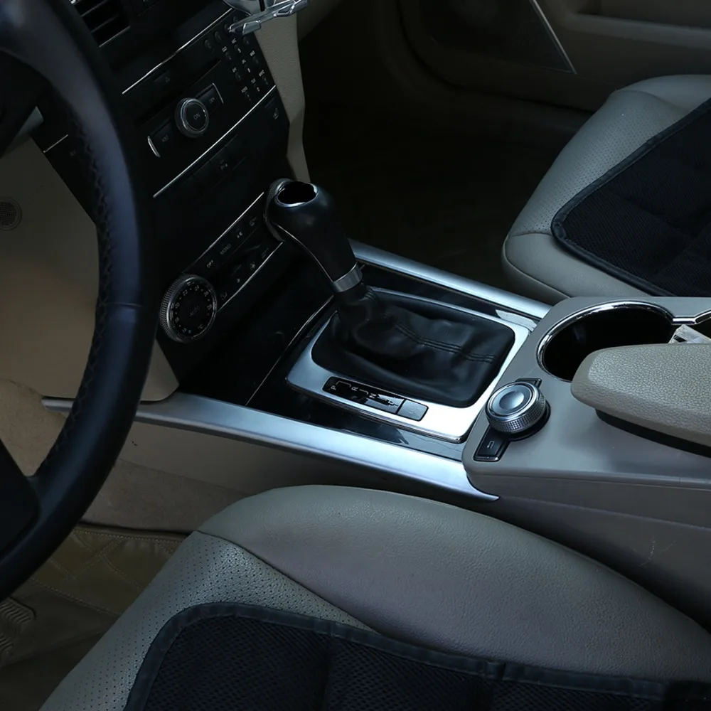 Углеродное волокно стиль для Mercedes benz GLK Class X204 2008- ABS Хромированная Автомобильная центральная консоль украшения полоски отделка Аксессуары