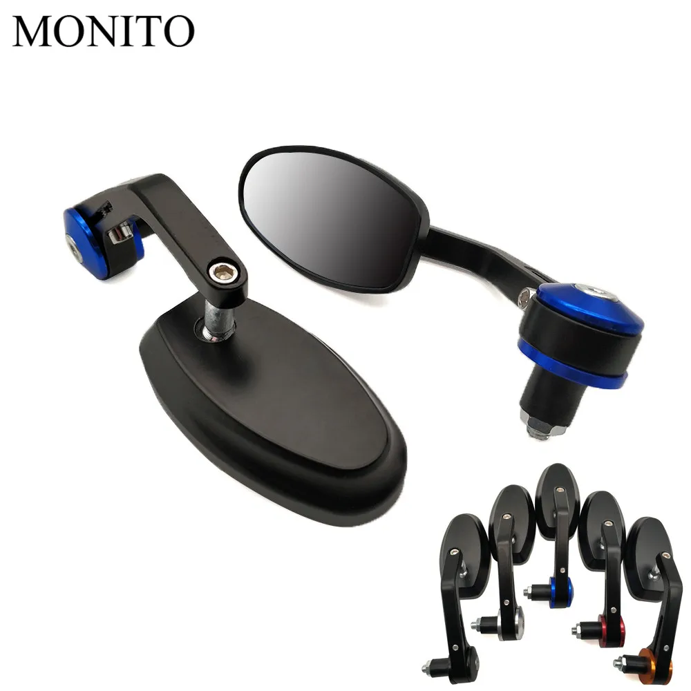 Motorcycle Rear View Side Mirrors Rearview Bar End cafe racer mirror For YAMAHA FZ8 FZ6 XSR700 XSR900 XSR 900 XV950 XV 250 950