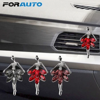 

FORAUTO Car Air Freshener Car-styling Ballet Girl Solid Fragrance Diffuser Air Conditioner Outlet Clip Decor Auto Outlet Perfume