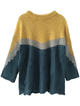 

loose long sweaters women autumn long knitted pullovers tops