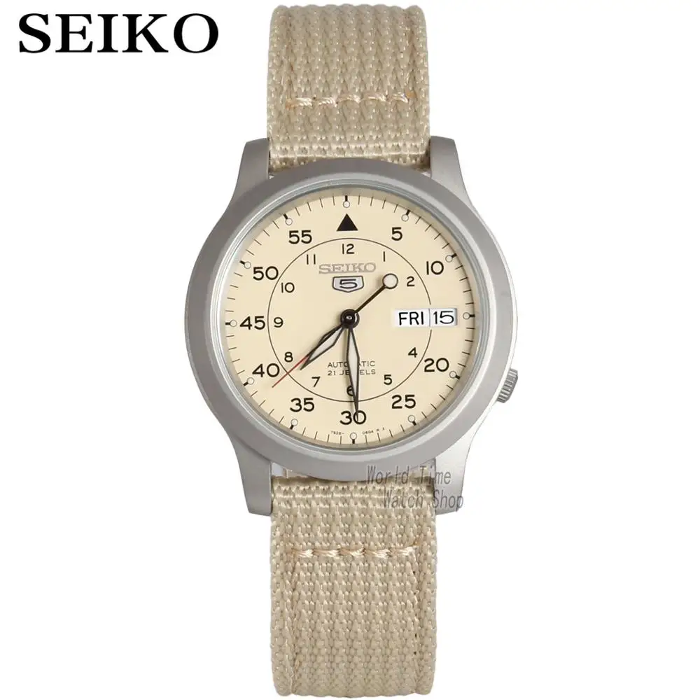 Seiko часы мужские 5 автоматические часы люксовый бренд водонепроницаемые спортивные мужские часы набор мужские часы водонепроницаемые часы relogio masculino - Цвет: SNK803K2-A