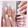 UR SUGAR 15ml Milky Jelly White Pink Extension Gel Set Nail Tips Glitter Hard Gel Semi Permanent Soak Off Nail Art Manicure Kit 3