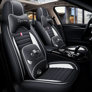 

Full Coverage Eco-leather auto seats covers PU Leather Car Seat Covers for vw amarok beetle fusca caddy gol