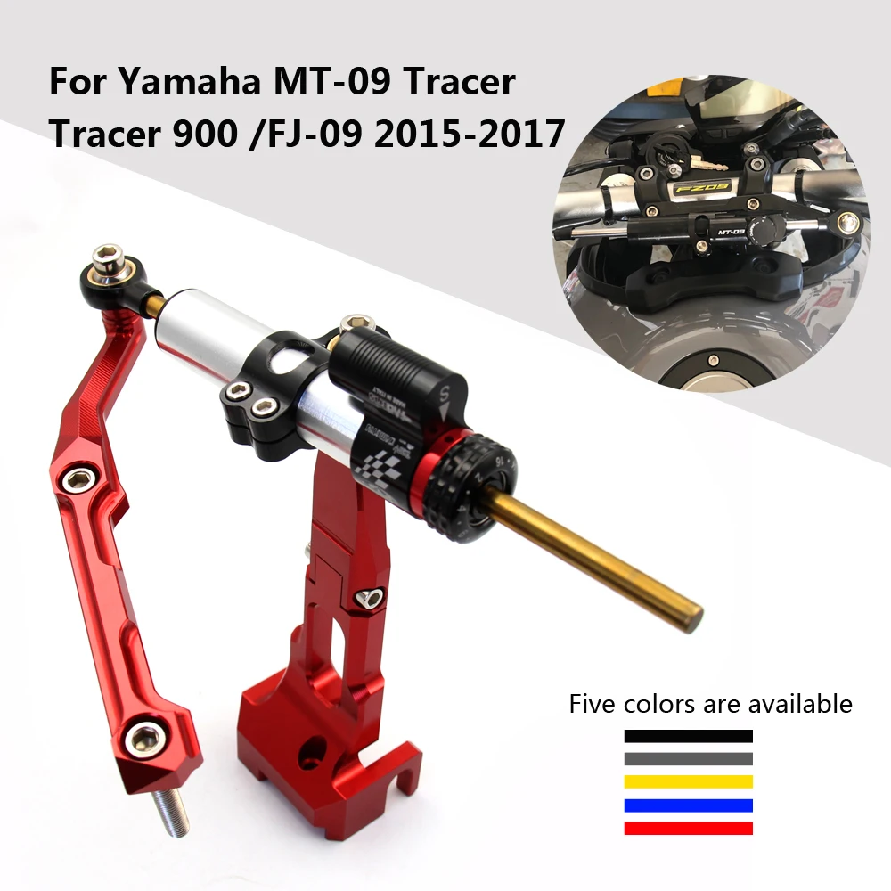 Для Yamaha MT 09 Tracer 900 FJ аксессуары для мотоциклов демпфер руля с кронштейном 2013 2014 2015