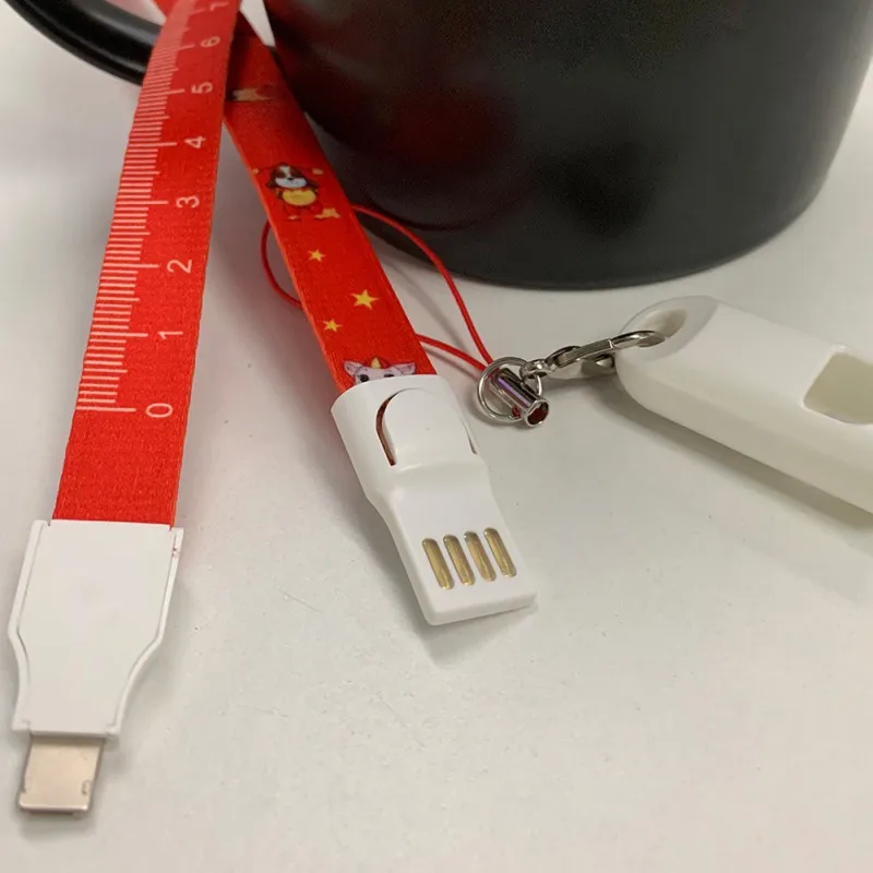 Зарядный кабель шейный ремешок съемный шейный Шнур для IPhone Micro-usb type-C