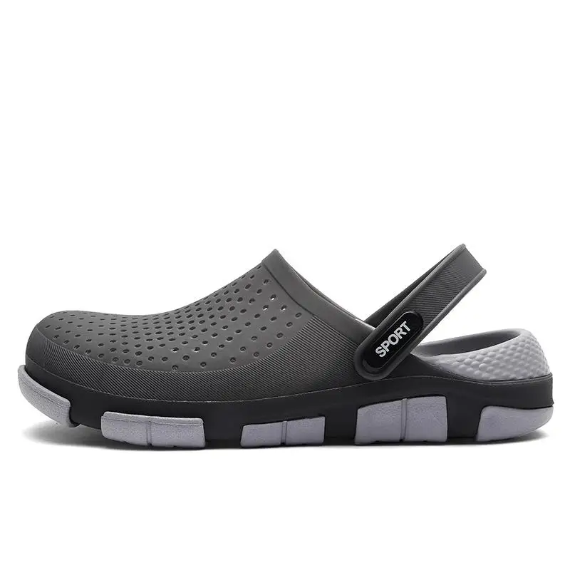 Original New Garden Flip Flops Water Shoes Men Quick Drying Summer Beach Aqua Slipper Outdoor Swimming Sandals Gardening Shoes - Цвет: Черный