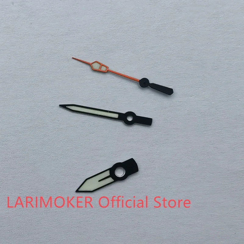 Larimoker New Green Bright Man Automatic Watch Aghi Per Lancette Per Giappone Nh35A Nh36A 7S26 4R35 Lancetta Dei Secondi Giallo/Arancione