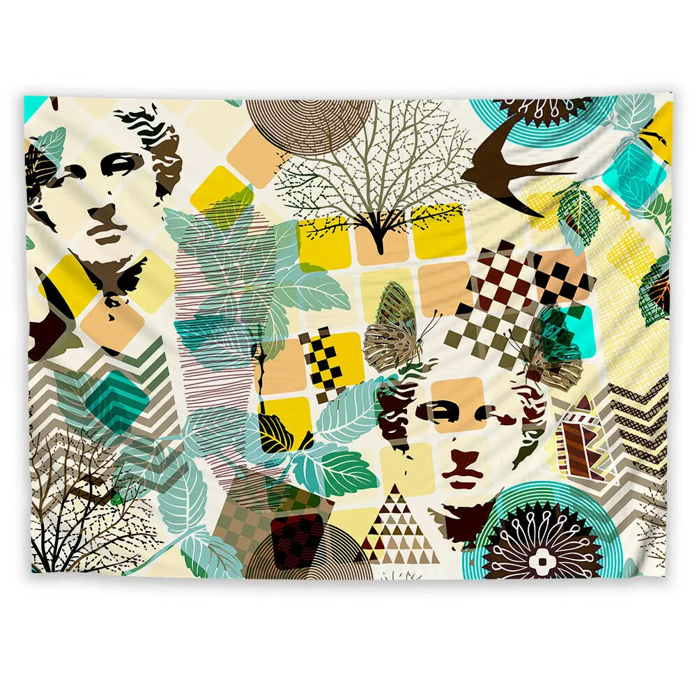 На заказ Сказочный абстрактный Wandteppich Kunst Wandbehang Bettdecke Wohnkultur