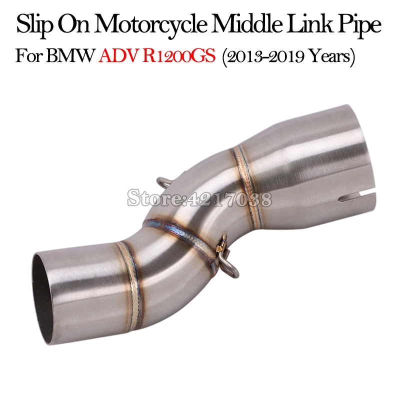 

Slip On Motorcycle Exhaust Pipe For BMW R1200GS ADV 2013 - 2019 Years Connection Mid Middle Link Pipe Tube Modified Moto Escape