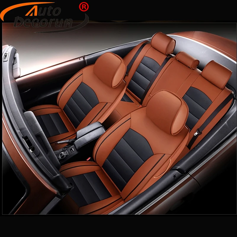 Чехлы AutoDecorun из перфорированной воловьей кожи на сиденья для Volvo C70 чехлы