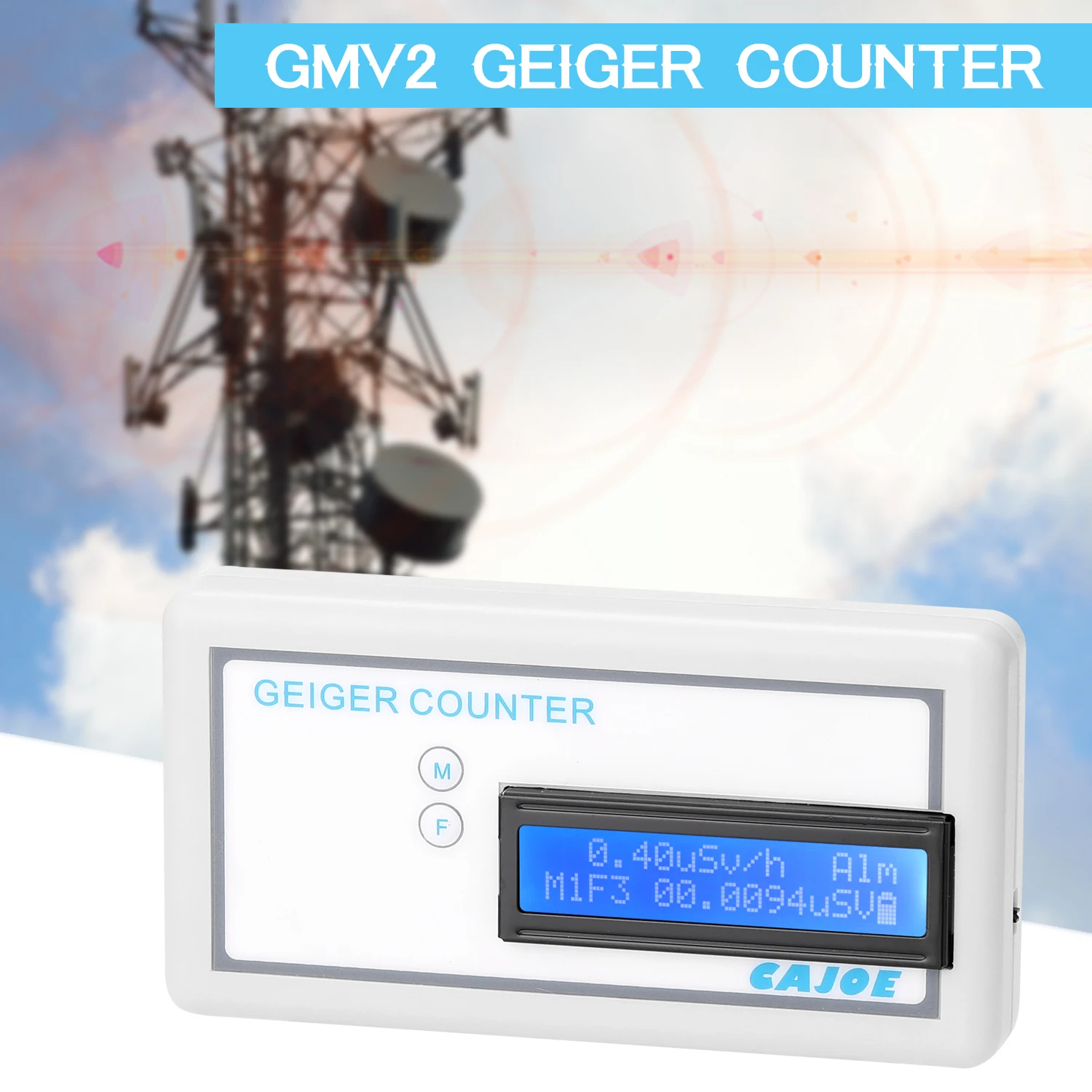 GMV2 Портативный счетчик Гейгера с ручкой собранный детектор ядерного излучения γ
