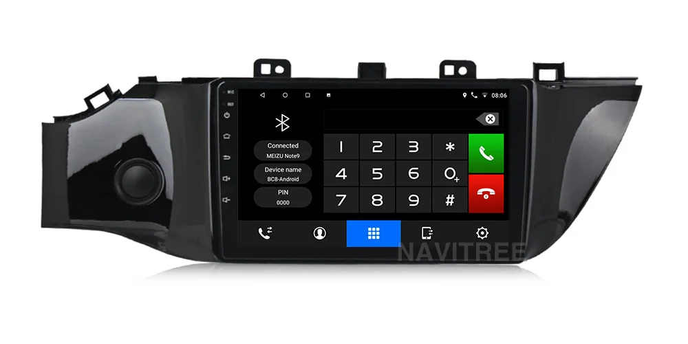 " Android 9,0 1+ 16G Автомагнитола для KIA RIO K2 2010- и- Мультимедиа gps навигация wifi bluetooth FM