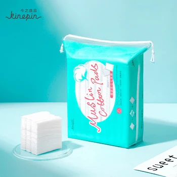 

KINEPIN Soft Cotton Pads Skin Care Makeup Remover Cleansing Wipes Nail Art Polish Pads 2 Differently Textured Surfaces 200pcs