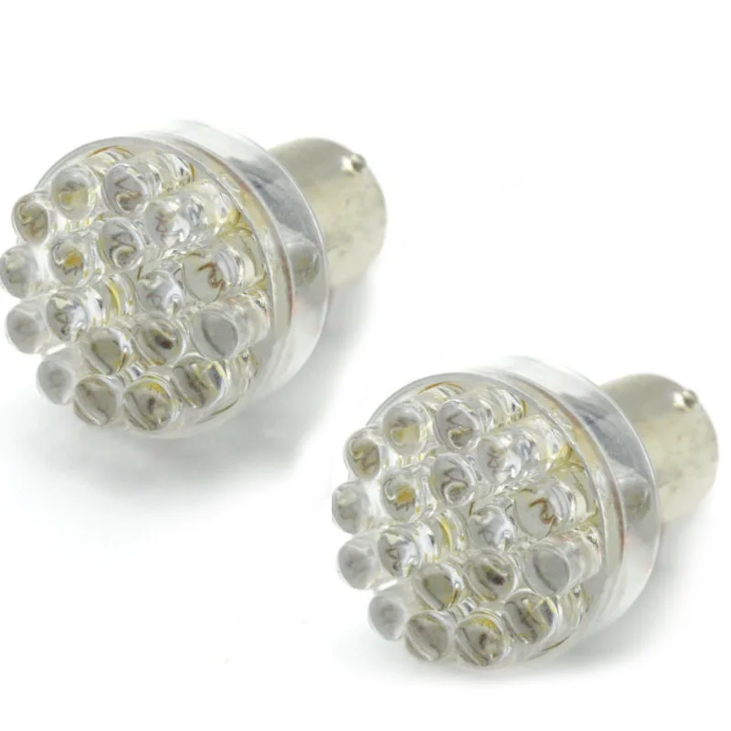 2*12 в 24-светодиодный 1156 белый автомобильный светильник с сигналом поворота, стоп/Хвост/ревенские лампы* Цветовая температура: белый* Напряжение: 6 В