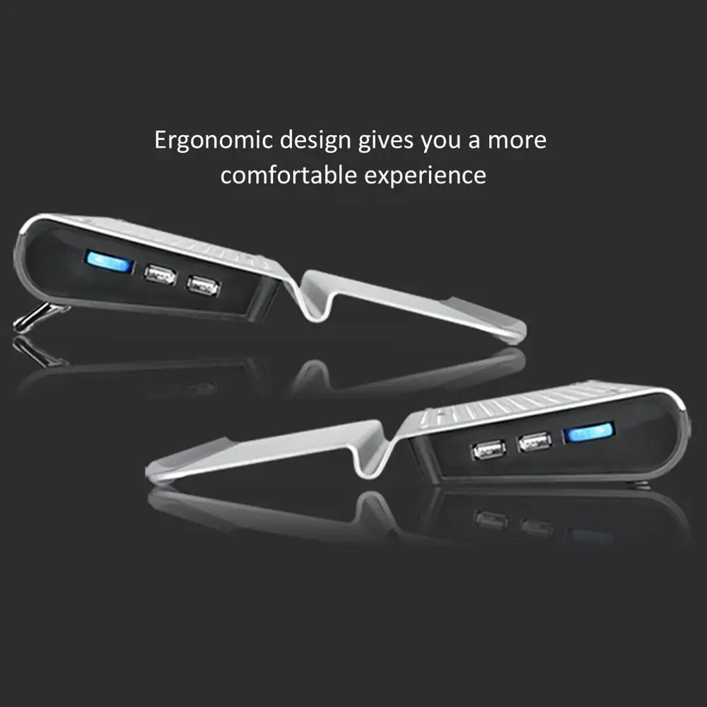 

Design Highlights Sandblasted Aluminum Alloy Abs Notebook Radiator Aluminum Alloy Bracket 17.3 Inch Desktop Cooling Base