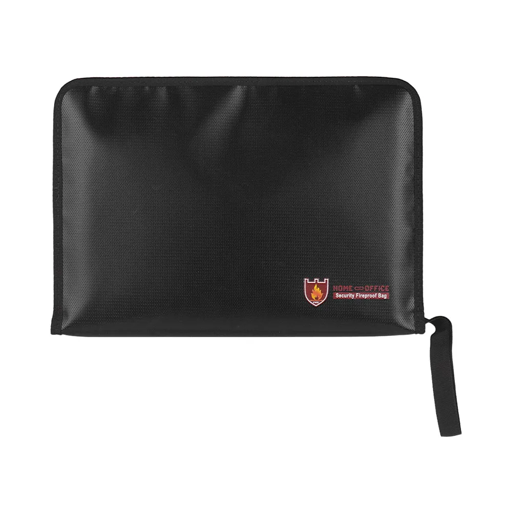 

Fireproof Waterproof Safe Document Bags A4 Size Expandable File Folder Double Zippers 12 Pockets Accordian File Organizer