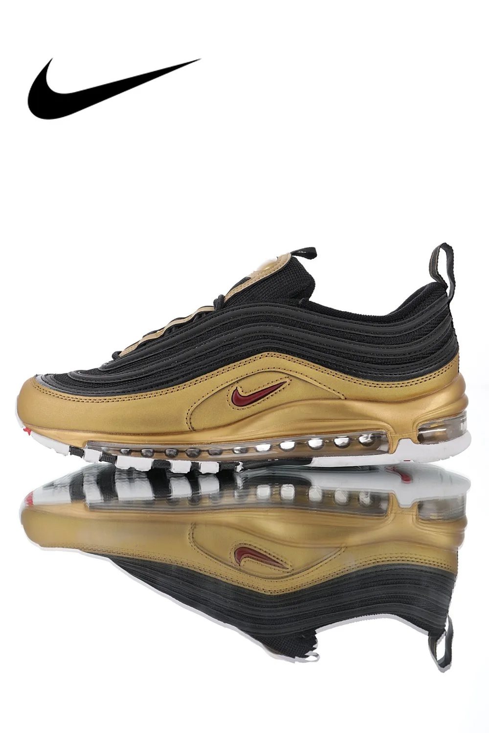 

Original Authentic Nike Air Max 97 QS 2017 RELEASE Men's Running Shoes Comfortable Classic Athletic Designer Footwear AT5458