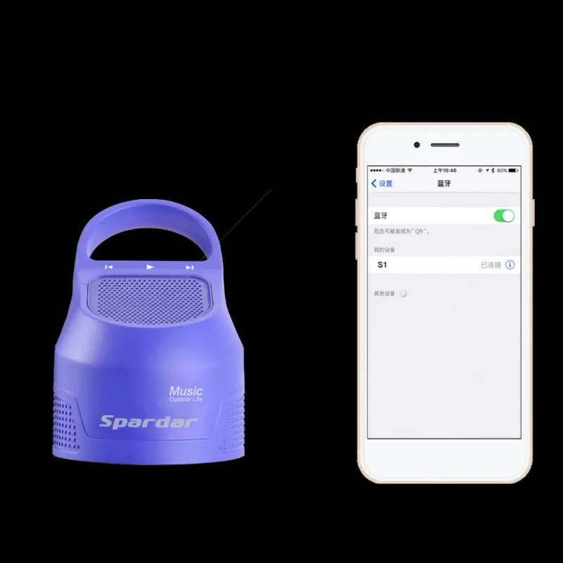 Вакуумная бутылка для воды Bluetooth динамик водонепроницаемый сохранение тепла беспроводной сабвуфер