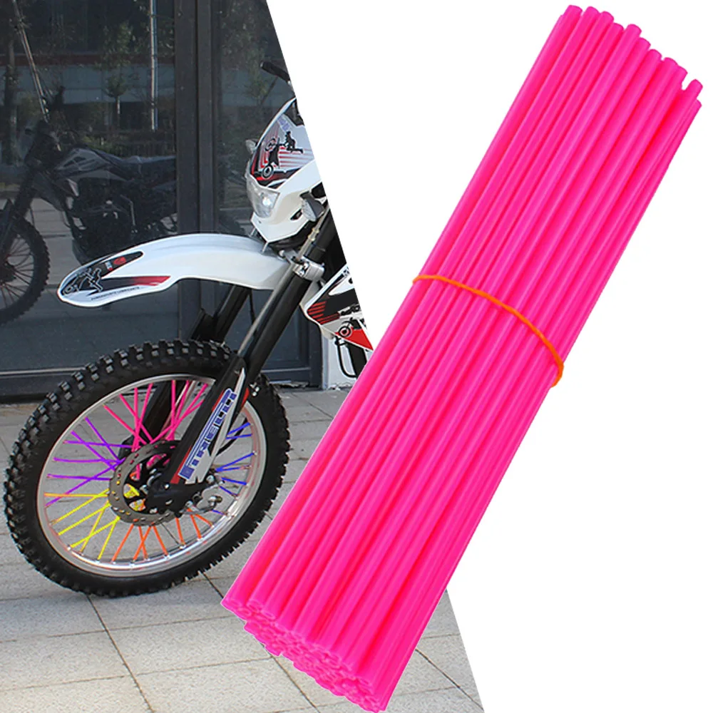Pink Spoke Wraps Covers Grips for Suzuki Yamaha Honda Kawasaki KTM 