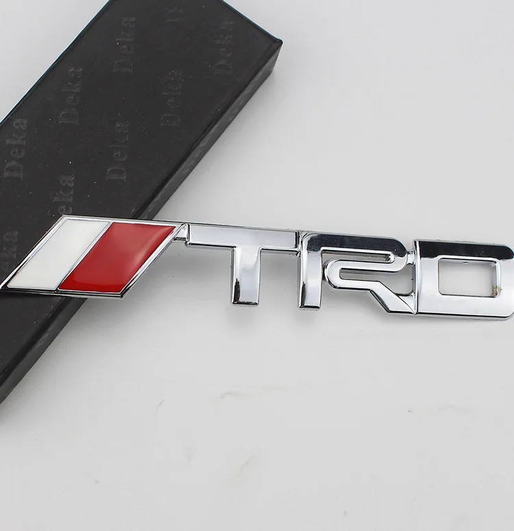 TRD металлическая маркировка Автомобильный Замок логотип 3D стикеры с автомобильными логотипами автомобильный Корпус Маленькая паста металлическая маркировка