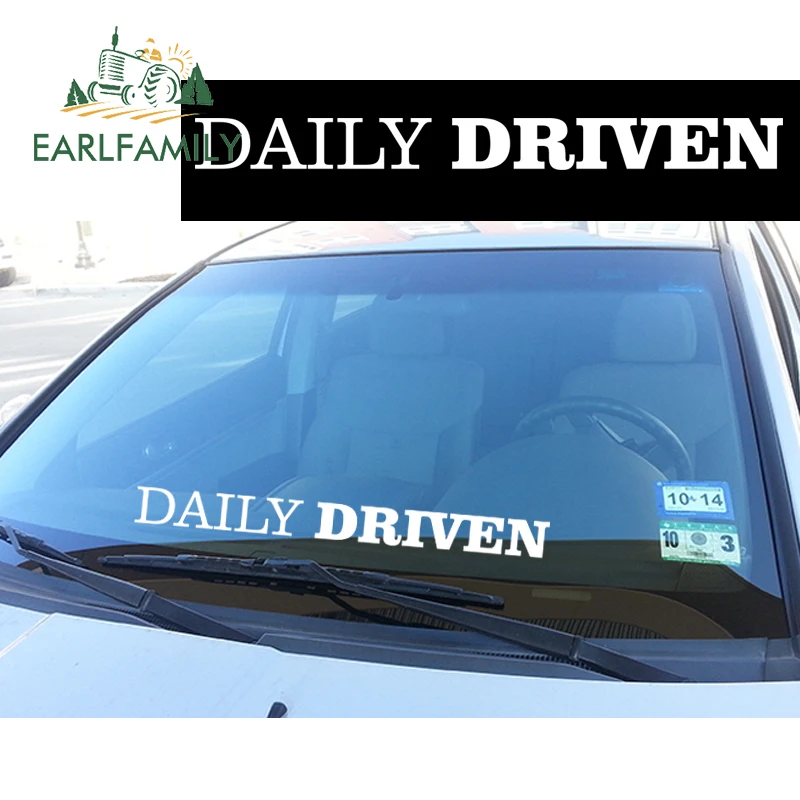 EARLFAMILY 61 см x 10 16 ежедневный управляемый S/B лобовое стекло баннер JDM позиции