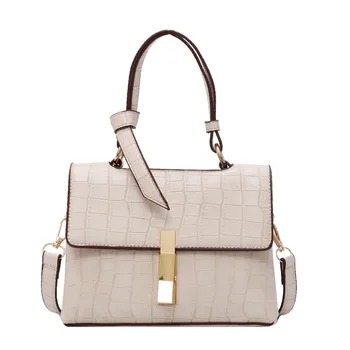 

Small PU Leather Stone Pattern Crossbody Bags for Women New Fashion Ladies' Shoulder Flap Bag Female Design Travel Tote Bag Sac