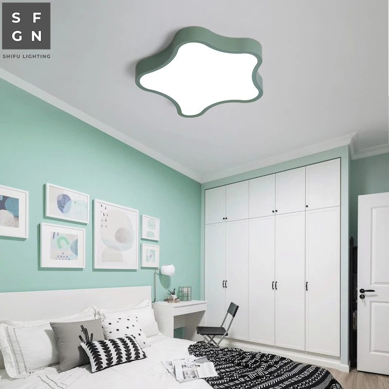 led ceiling light Macaroon lamp Ultra-thin 5cm wrought iron modern home lighting for children's room bedroom kids study | Освещение