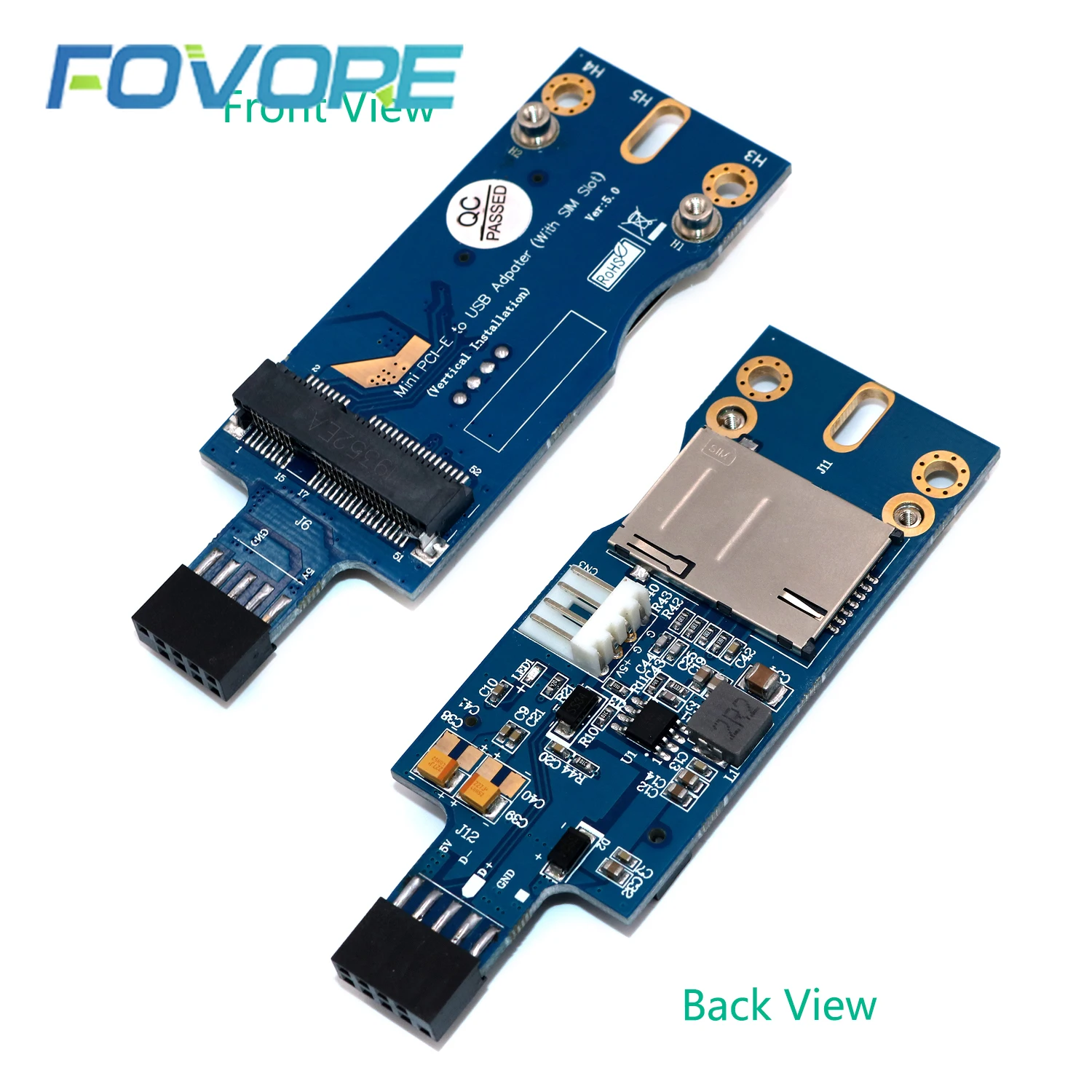 Мини PCI-E беспроводной к USB со слотом для SIM-карты WWAN LTE модуль адаптер карта