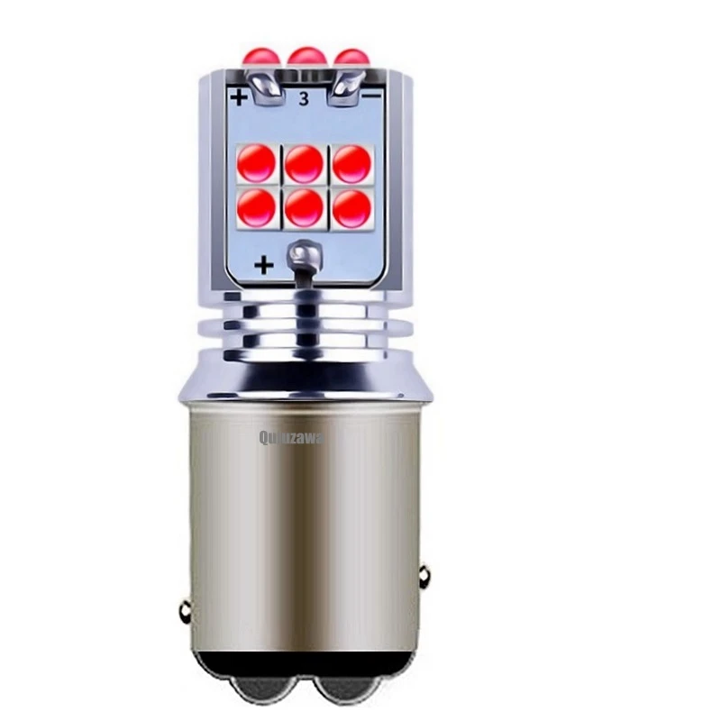 2 шт. 1157 BAY15D P21/5 Вт супер яркий светодиодный задний тормозной фонарь для автомобиля, автомобильный дневной ходовой светильник, Задний стояночный фонарь, поворотники