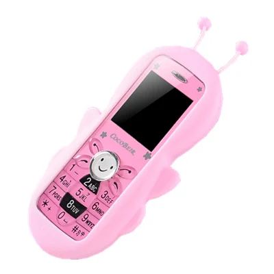 pink Мини милый мультяшный бар телефон две sim-карты мобильный телефон Bluetooth студенческий ребенок сотовый телефон с камерой - Цвет: pink