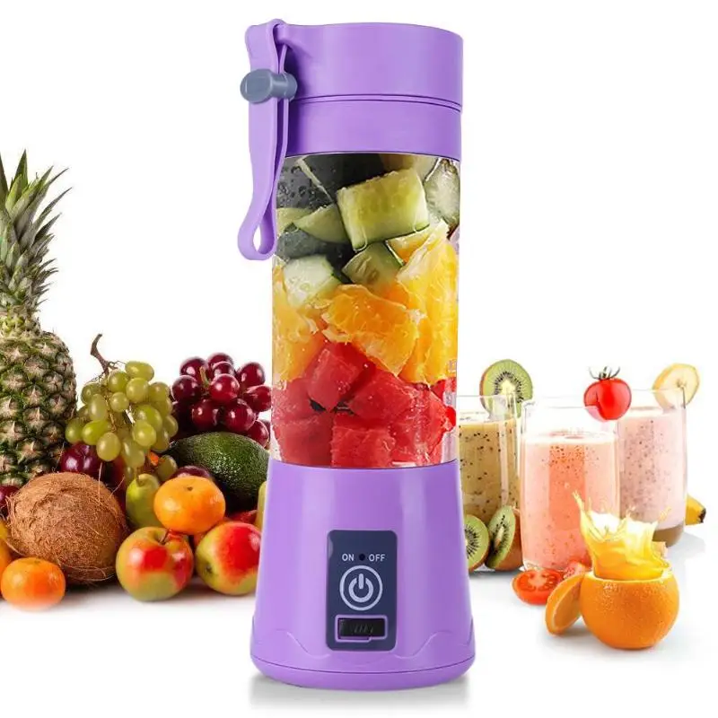 

6 Blades Portable USB Electric Fruit Juicer Handheld Vegetable Juice Smoothie Maker Blender Rechargeable Mini Juice Making Cup