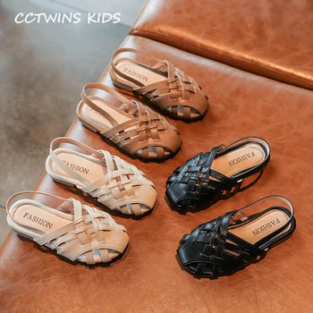 

Kids Flat Shoes 2020 Summer Children Fashion Princess Sandals Baby Girls Pu Leather Shoes Toddler Brand Black Shoes PY-PS-039