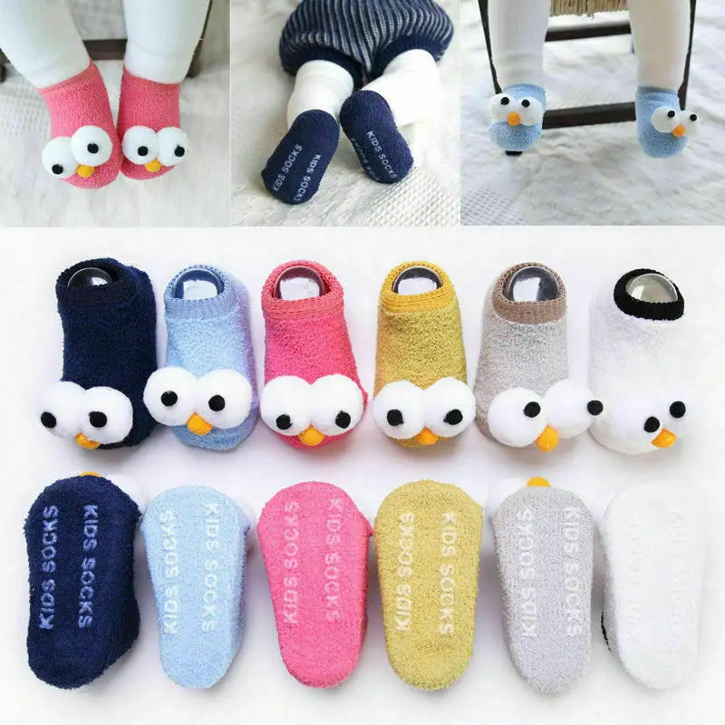 Hot New Cute Newborn Kids Baby Girls Boys Anti-Slip Warm Cartoon Socks Slipper Shoes Boots | Детская одежда и обувь