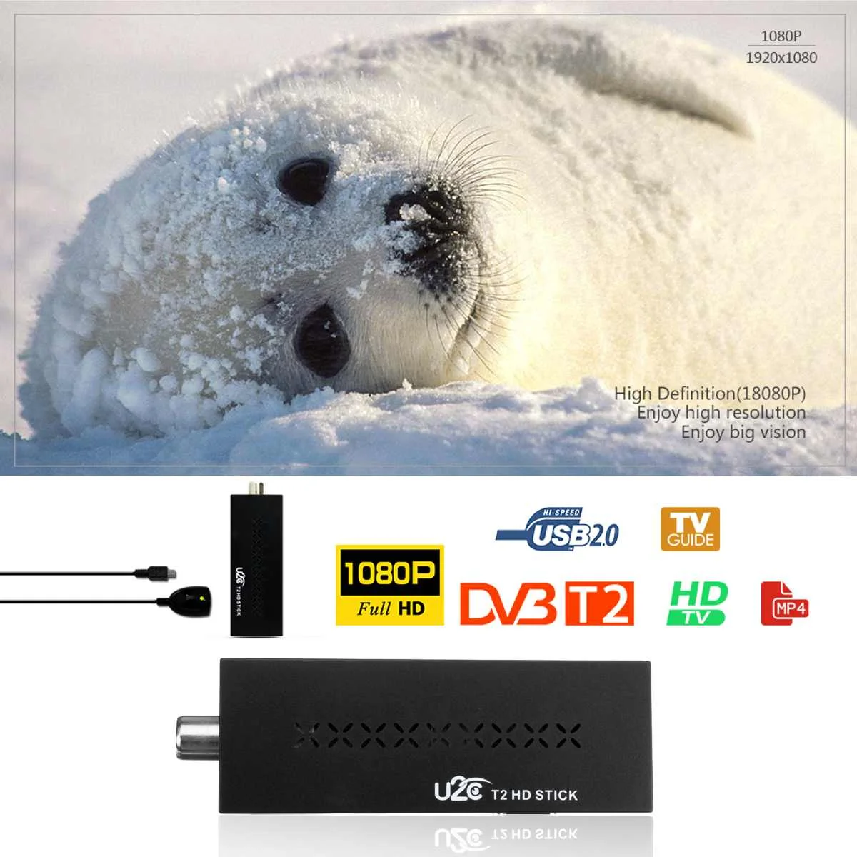 USB2.0 DVB T2 Wifi ТВ-тюнер DVB-T2 ресивер Full-HD 1080P цифровой смарт-ТВ-приставка поддержка MPEG H.264 I P tv встроенное руководство на русском языке