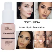 Baru 30 Ml Matte Tahan Minyak Kontrol Concealer Foundation Foundation Solusi Soft Matte Panjang Memakai untuk Gadis Wajah Penuh(China)