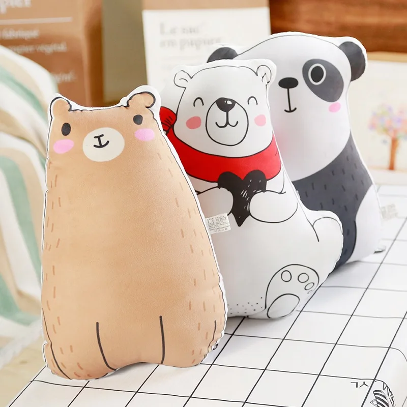 

Manufacturers Direct Selling Printed Northern European-Style Animal Panda Cat Pillow Cartoon Polar Bear Long Ear Rabbits Sofa Cu