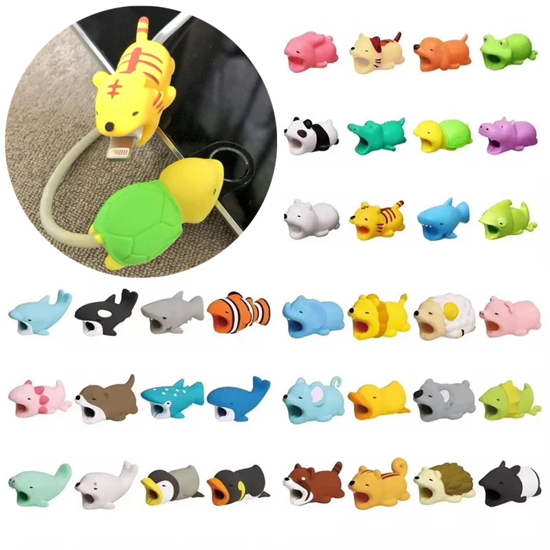 Toy Winder-Protector Cable-Case Storage-Holder Animal-Cable iPhone Cartoon for USB Doll