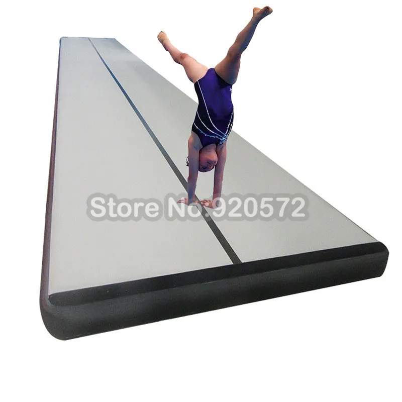 Туфлях-лодочках! Надувной воздушный коврик Taekwond somersault 2X1 м, воздушный трек для кикбоксинга боевых искусств, воздушный трек для пробежки - Цвет: black single line