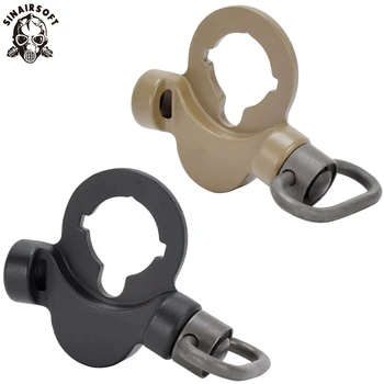 

Full Metal Two-Sided Attachment QD Sling Swivel Dual Side End Plate Flexible Mount Push Botton Adapter Fit AEG M4 M16 Airsoft