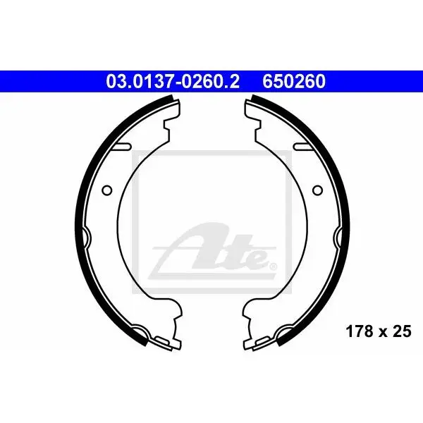 Drum pads handbrake  Volvo 850/C70/S70 All 97 ATE 03.0137 | Автомобили и мотоциклы
